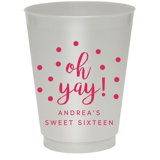 Confetti Dots Oh Yay! Colored Shatterproof Cups